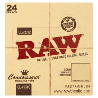 Picture of Raw Classic Papers & Tips Kingsize Slim  x24